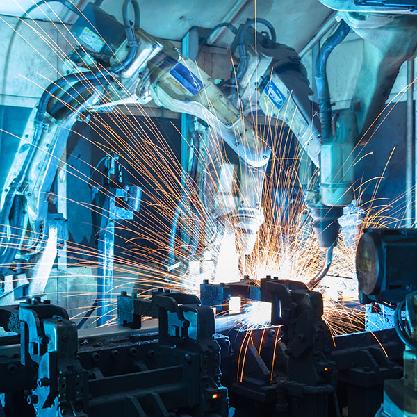 Industrial automation machine sparks