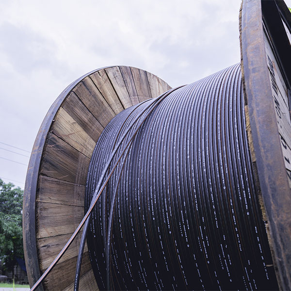 Fiber optic cable roll