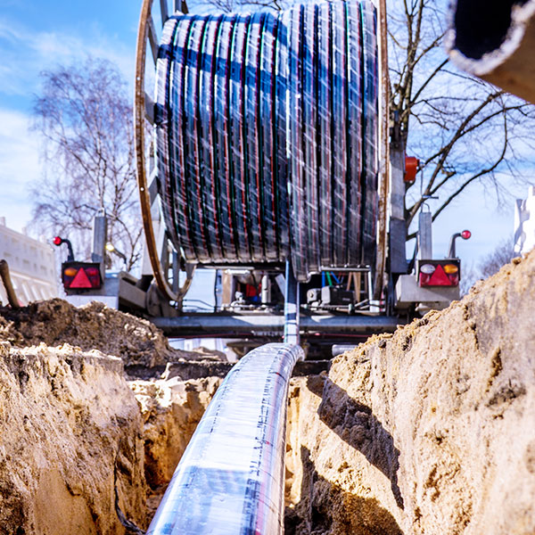 Fiber optic cable install reel
