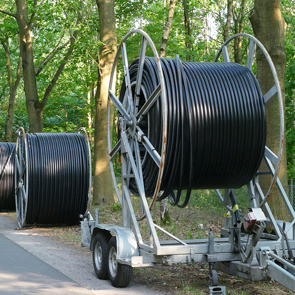Fiber rolls in rural road