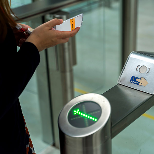 Physical security and data communication touchless access.