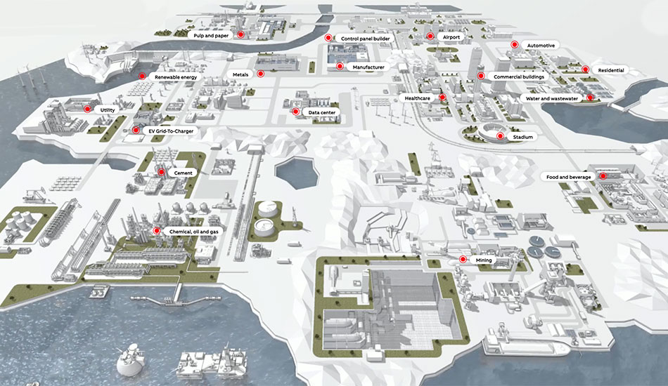 ABB Electrification Industries Map