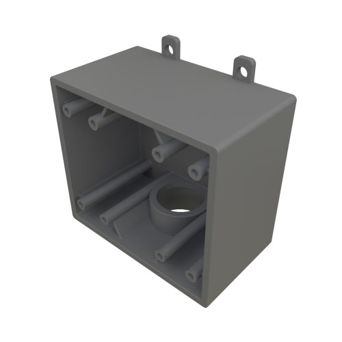 Raceway PVC 2G Conduit Box