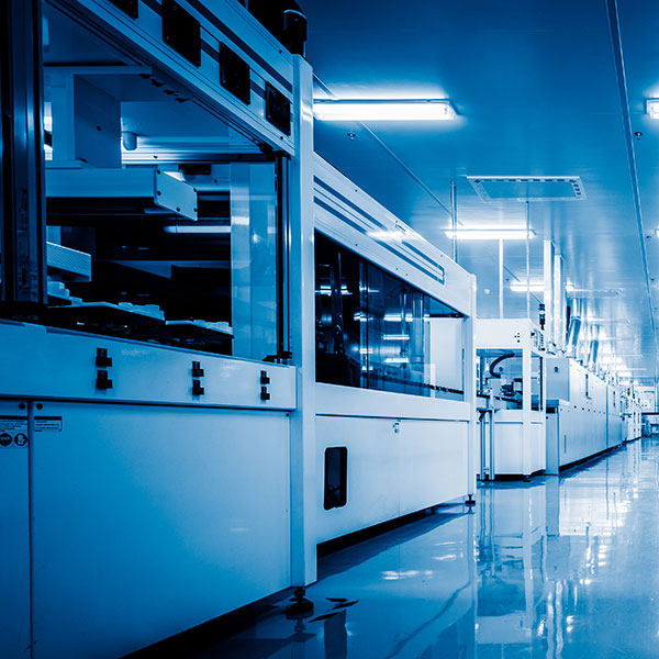 Automation factory aisle containment.