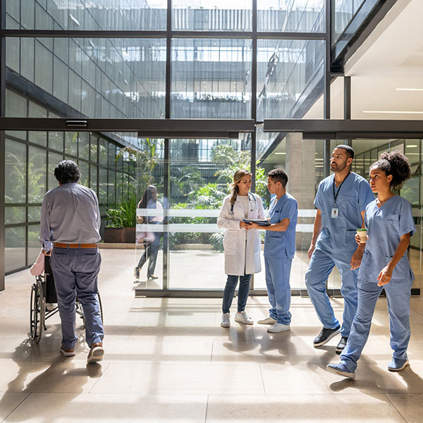 hid market healthcare nurses and doctors hospital doors id cards