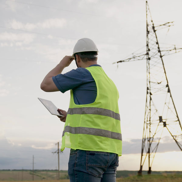 Grid Automation Guy Servicing Powerlines