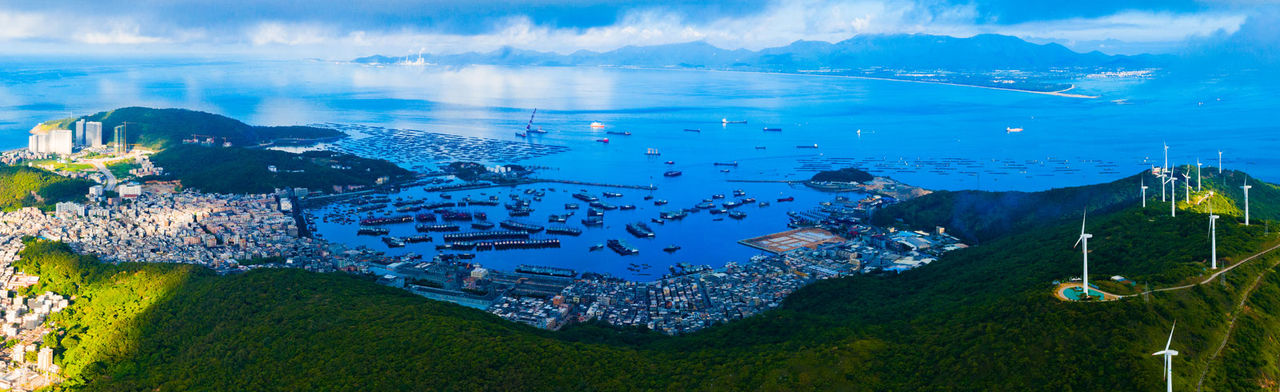 Smart Life Ecofriendly City Town Bay