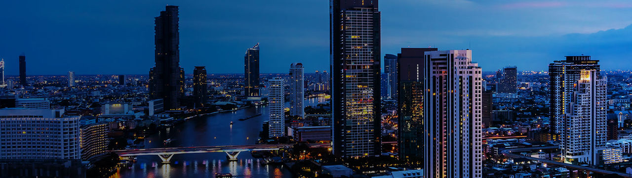 Downtown Night Cityscape