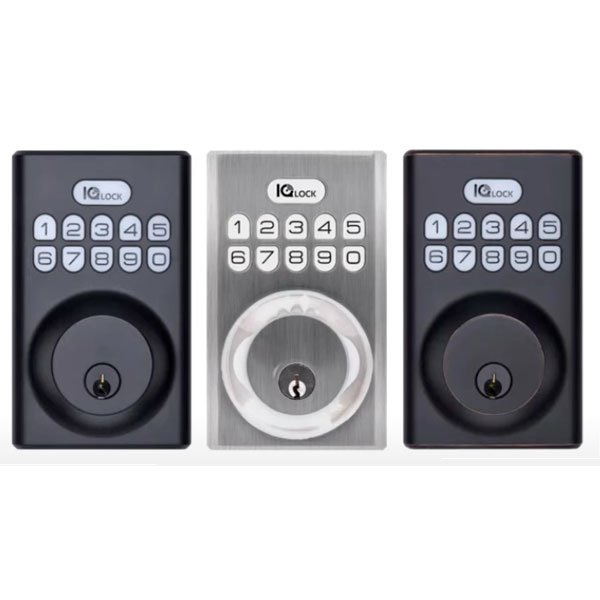 IQLock-PG Locks Matted Black, Satin Nicke, and Oil Rubbed Bronze.