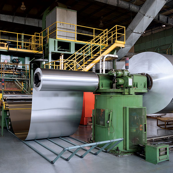 Press control technology machine in industrial automation plant.