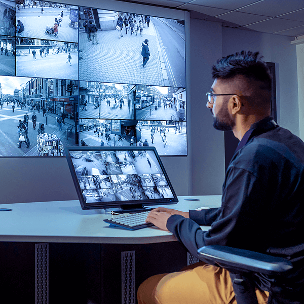 Security Solutions surveillance room