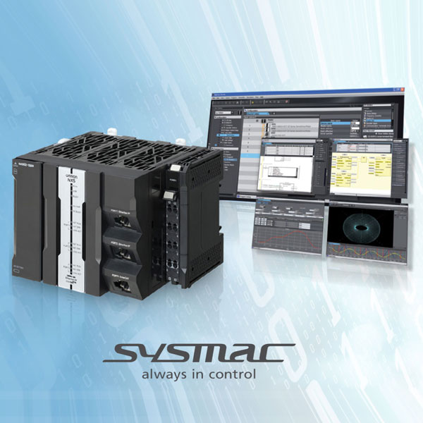 Sysmac industrial control system with software