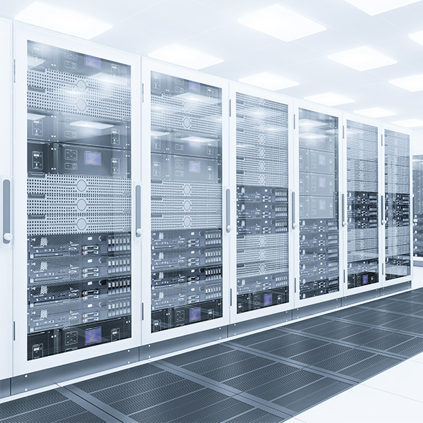 Bright data center cabinets