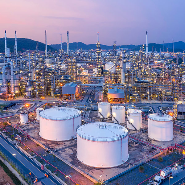 Oil refinery industry plant.