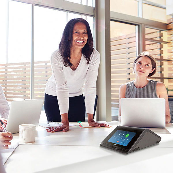 Conference room connected meeting devices