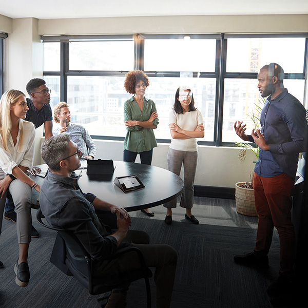 Collaboration group with Crestron devices