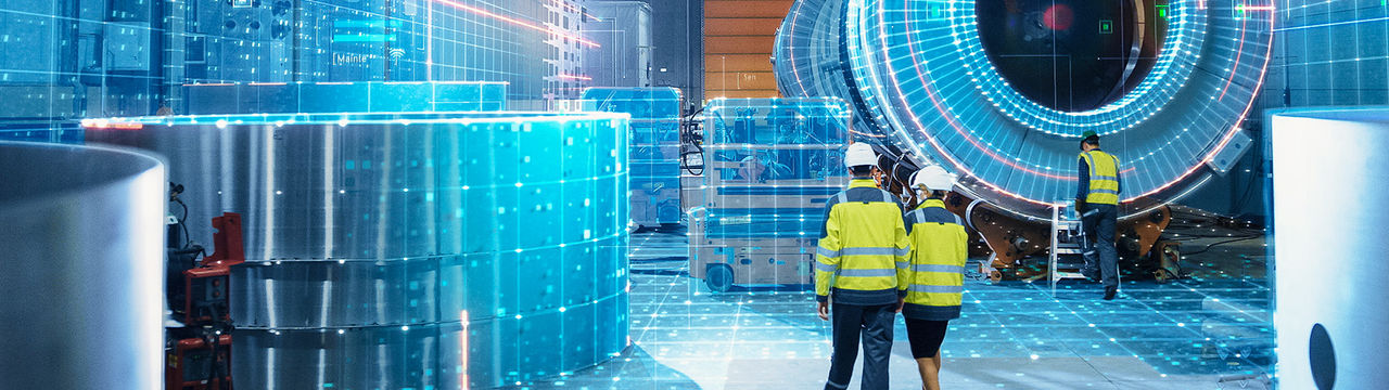 Digital twins concept in industrial facility