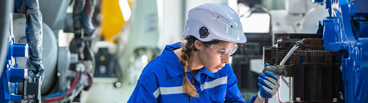  technician worker check for repair maintenance electronic operation