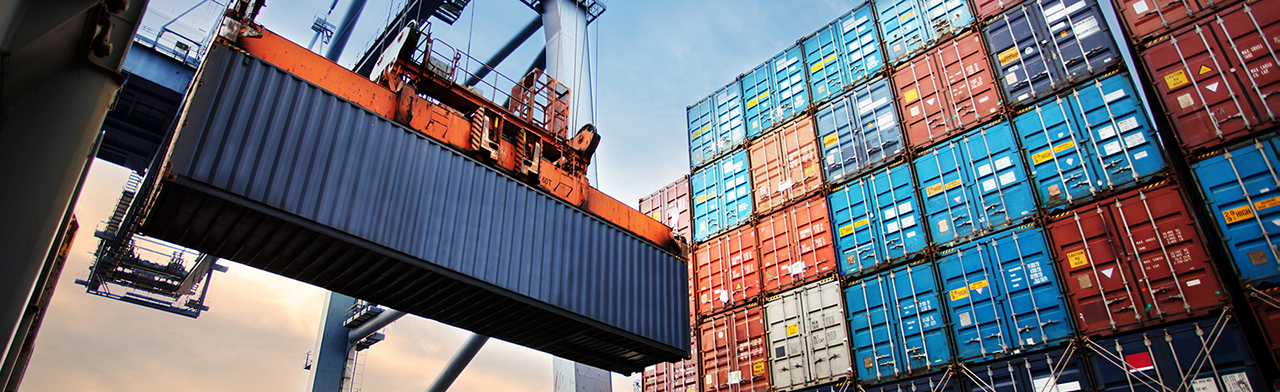 Freight in cargo yard