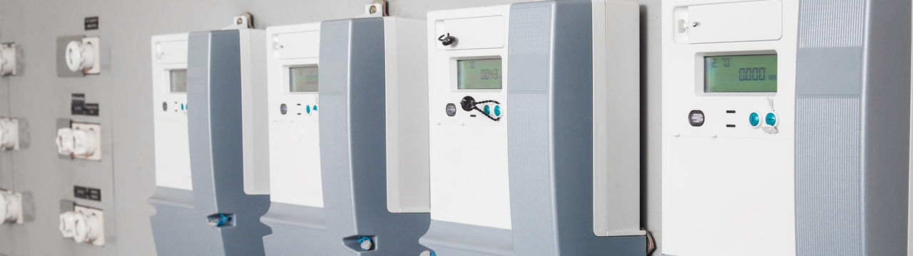 Smart meters in electrical room