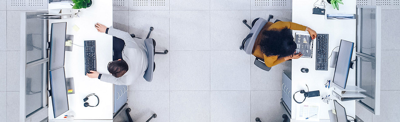 Modern Office Aerial View