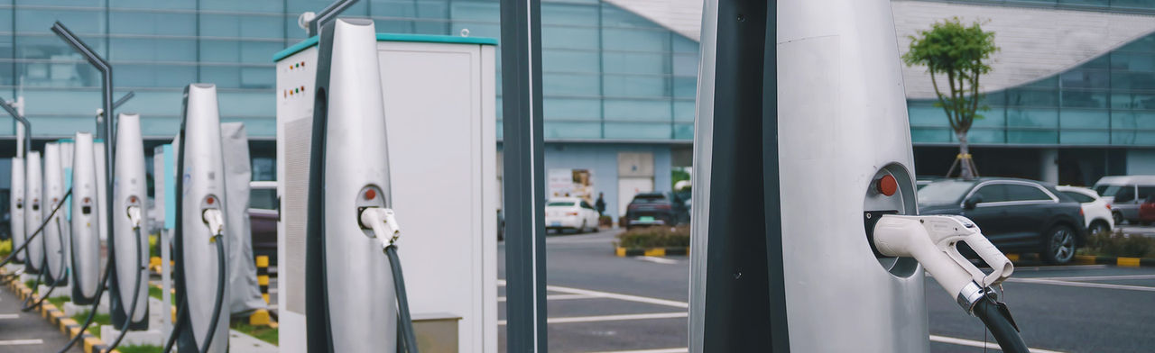 Modern electric vehicle charging stations