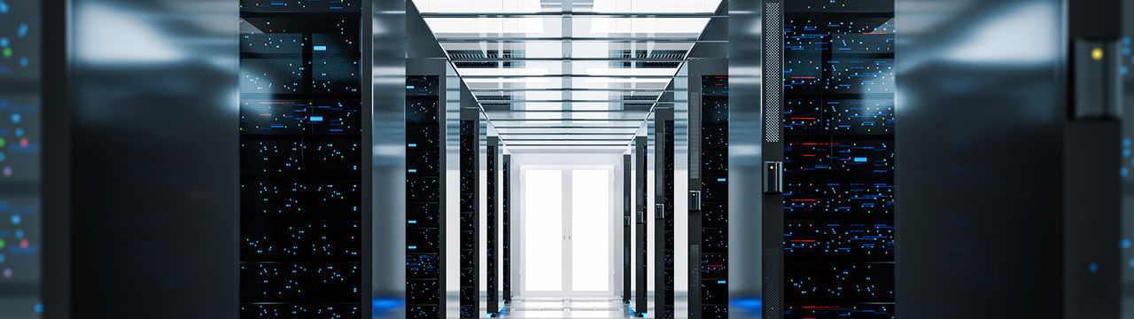 Bright modern data center