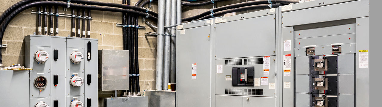 Electrical room of commercial building