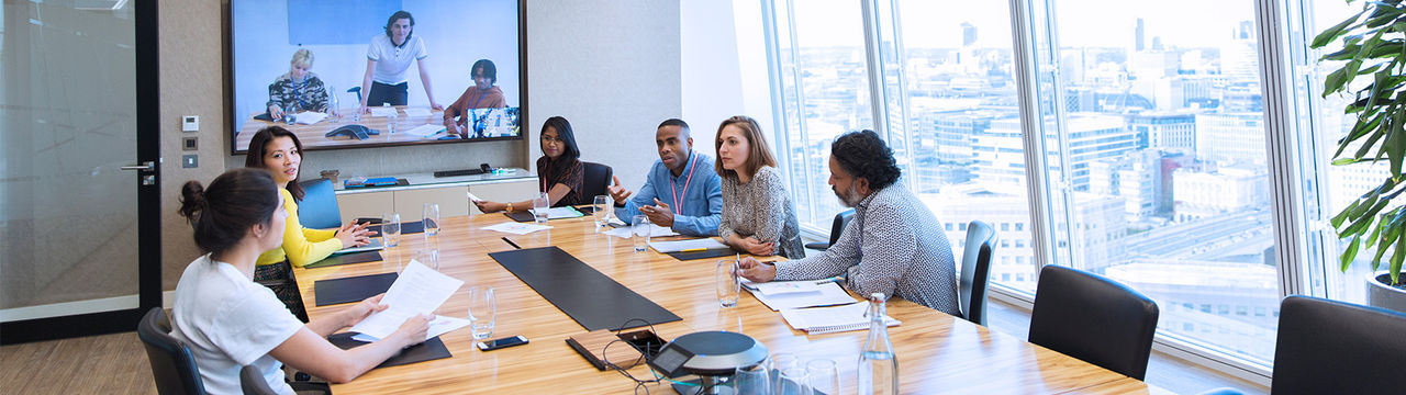 Video conference room meeting