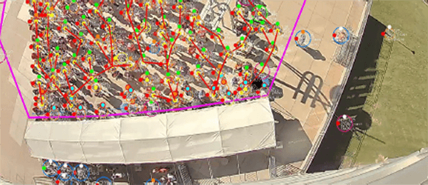 WaitTime analytics aerial view