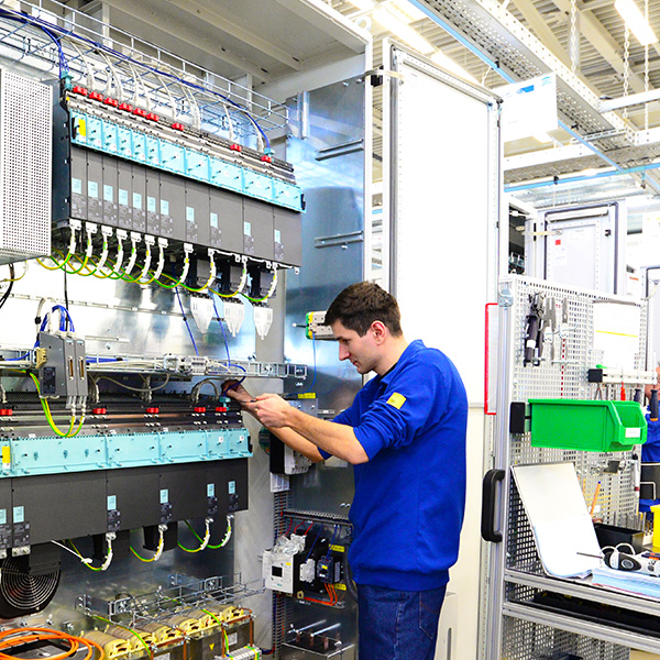 Man with Electrical Panel
