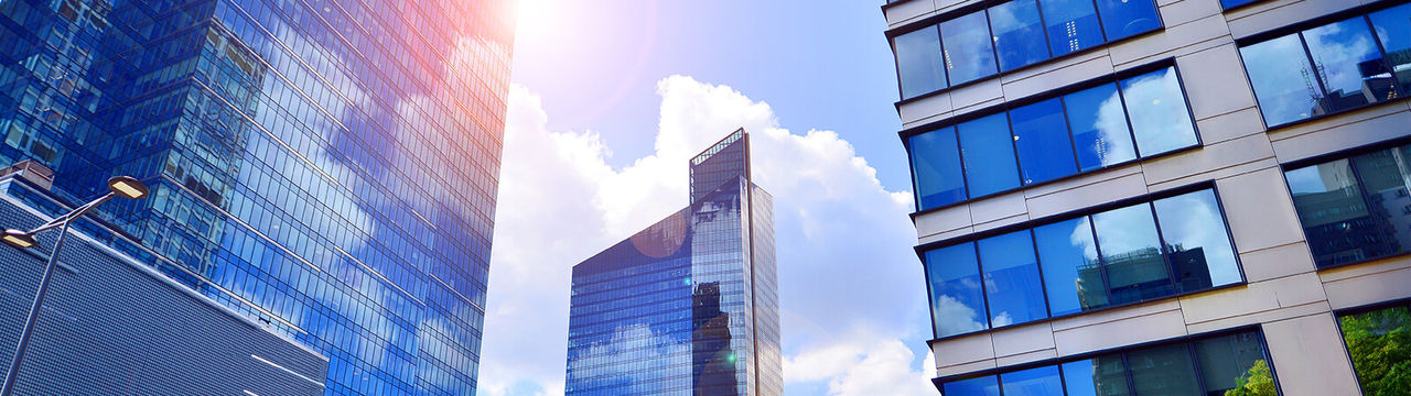 Modern buildings