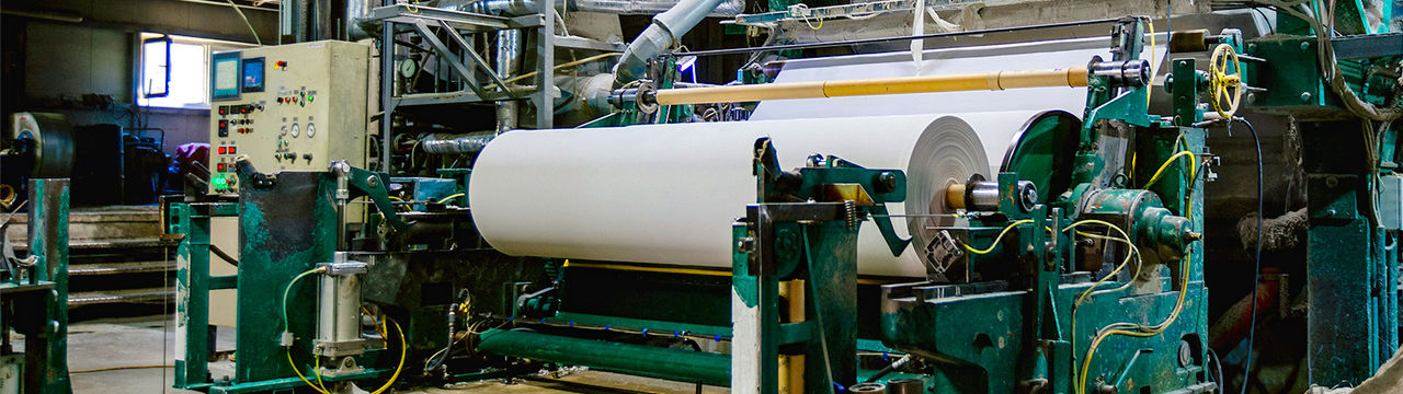 Paper production in mill