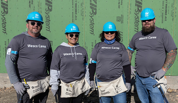 Wesco Cares volunteers at Austin Habitat for Humanity