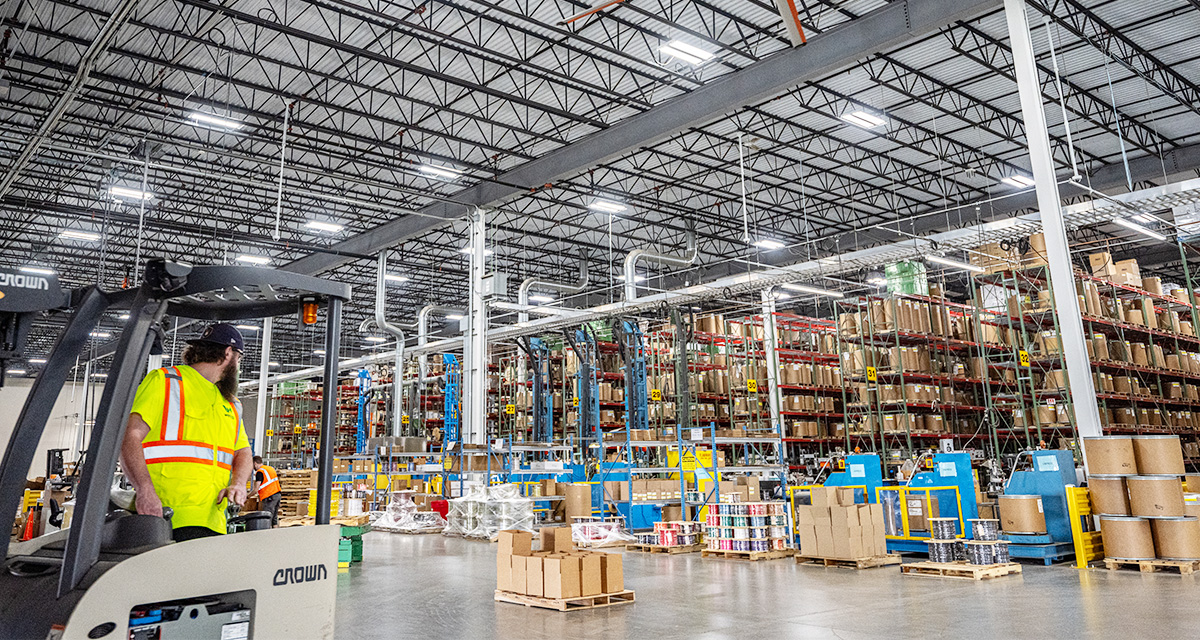 Interior of a Wesco warehouse