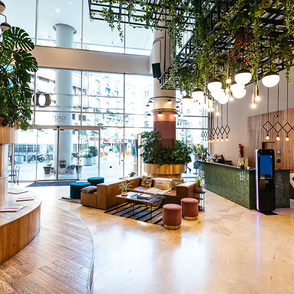 Modern office lobby work space.