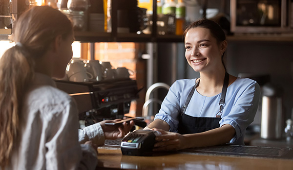 Retail payment cashless transaction