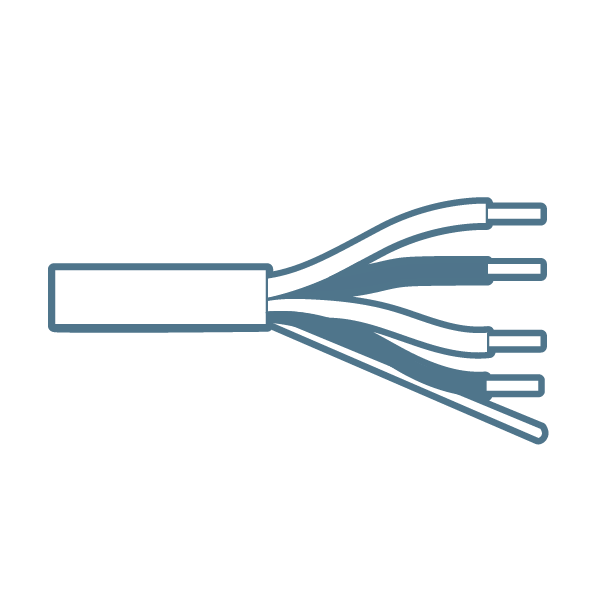 Fire alarm cable icon