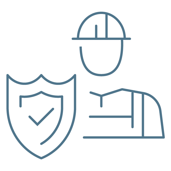 Employee safety icon
