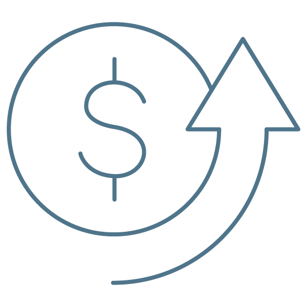 Increase profitability icon
