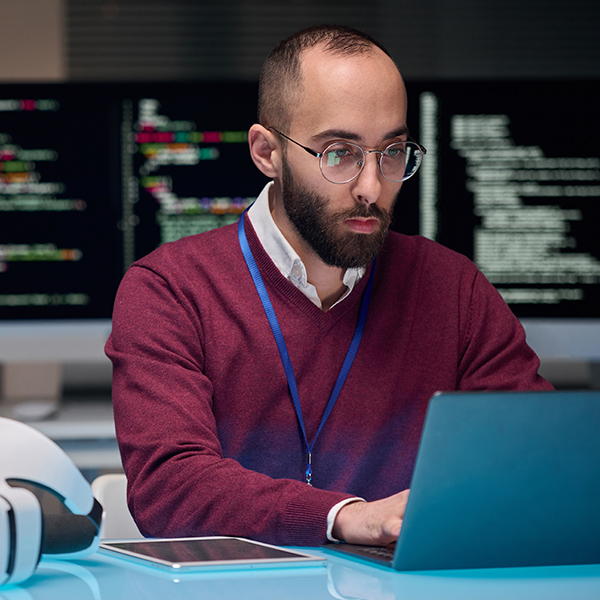 Person on computer